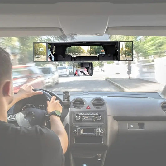 Adjustable Foldable Panoramic Rearview Mirror