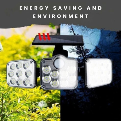 TRIPLE LED SOLAR WALL LIGHT