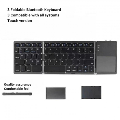 Foldable Bluetooth Keyboard with Touchpad
