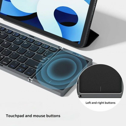 Foldable Bluetooth Keyboard with Touchpad