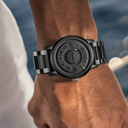 Waterproof Rotating Magnetic Bead Watch