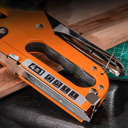 Professional 4-in-1 Manual Staple Gun – Heavy-Duty and Versatile