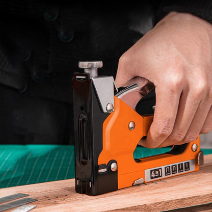 Professional 4-in-1 Manual Staple Gun – Heavy-Duty and Versatile
