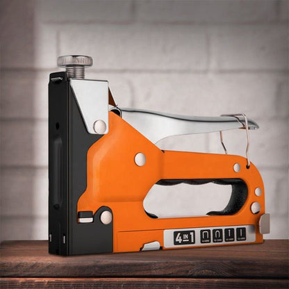 Professional 4-in-1 Manual Staple Gun – Heavy-Duty and Versatile