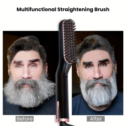 Heated Hair & Beard Straightening Brush
